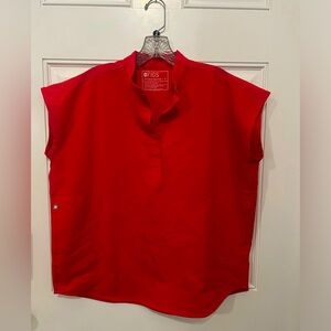 FIGS Neon Red Scrub Set - S top & MP pants